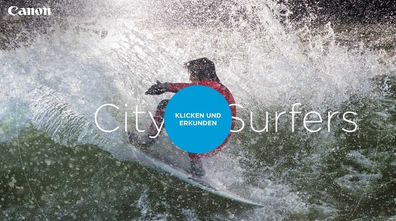City Surfer Aktion von Canon