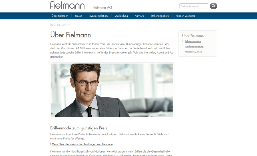 USP-Beispiel Unternehmen Fielmann
