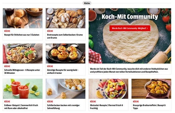 Screenshot Koch mit Corporate Publishing Media Markt